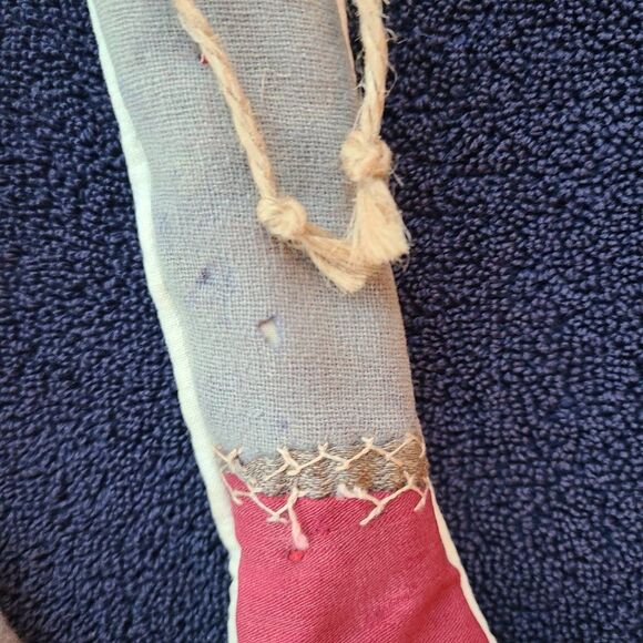 True Rustic Christmas Charm - Two Vintage Christmas Stockings From Quilt Pieces - Picture 8 of 16